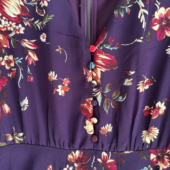 Lulus Always Yours Floral Print Long Sleeve Skater Dress - Picture 4 of 4